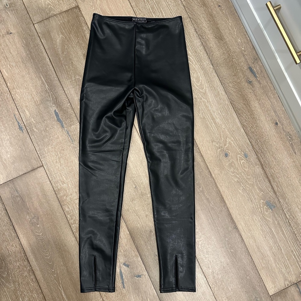 Faux Leather bottoms